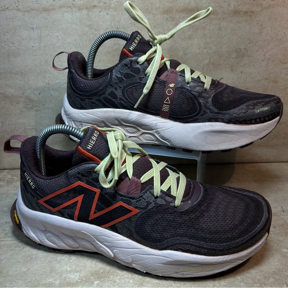 New Balance Fresh Foam Hierro v7‎ Trail Running Shoes Womens 9 Purple WTHIERP7
